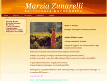 Tablet Screenshot of marziazunarelli.it